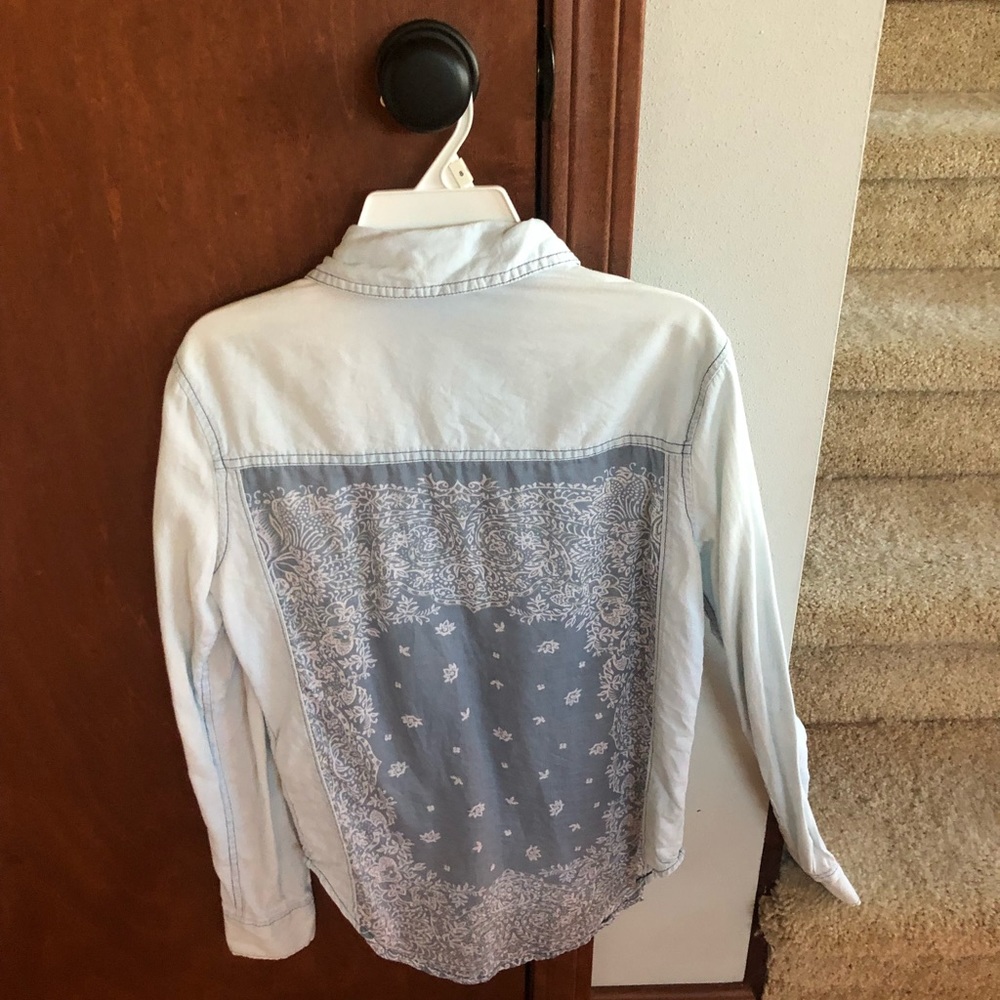 Denim colored button down - Picture 2 of 2